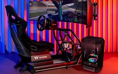 Thermaltake strikes hard at CES 2025: G6 racing wheel and GM5 motion system unveiled!