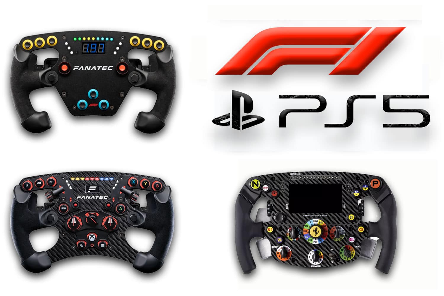 Best F1 steering wheels on PS5 sim racing