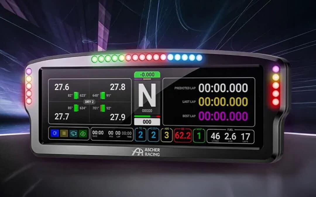 Ascher Racing Unveils the AR8 Dashboard: XXL 8-inch Screen